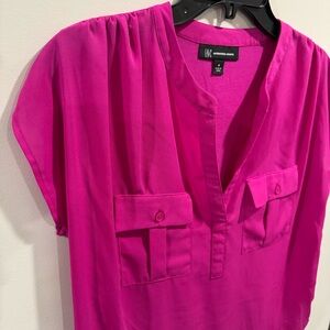 INC International Concepts Women's Fuchsia Pink Blouse